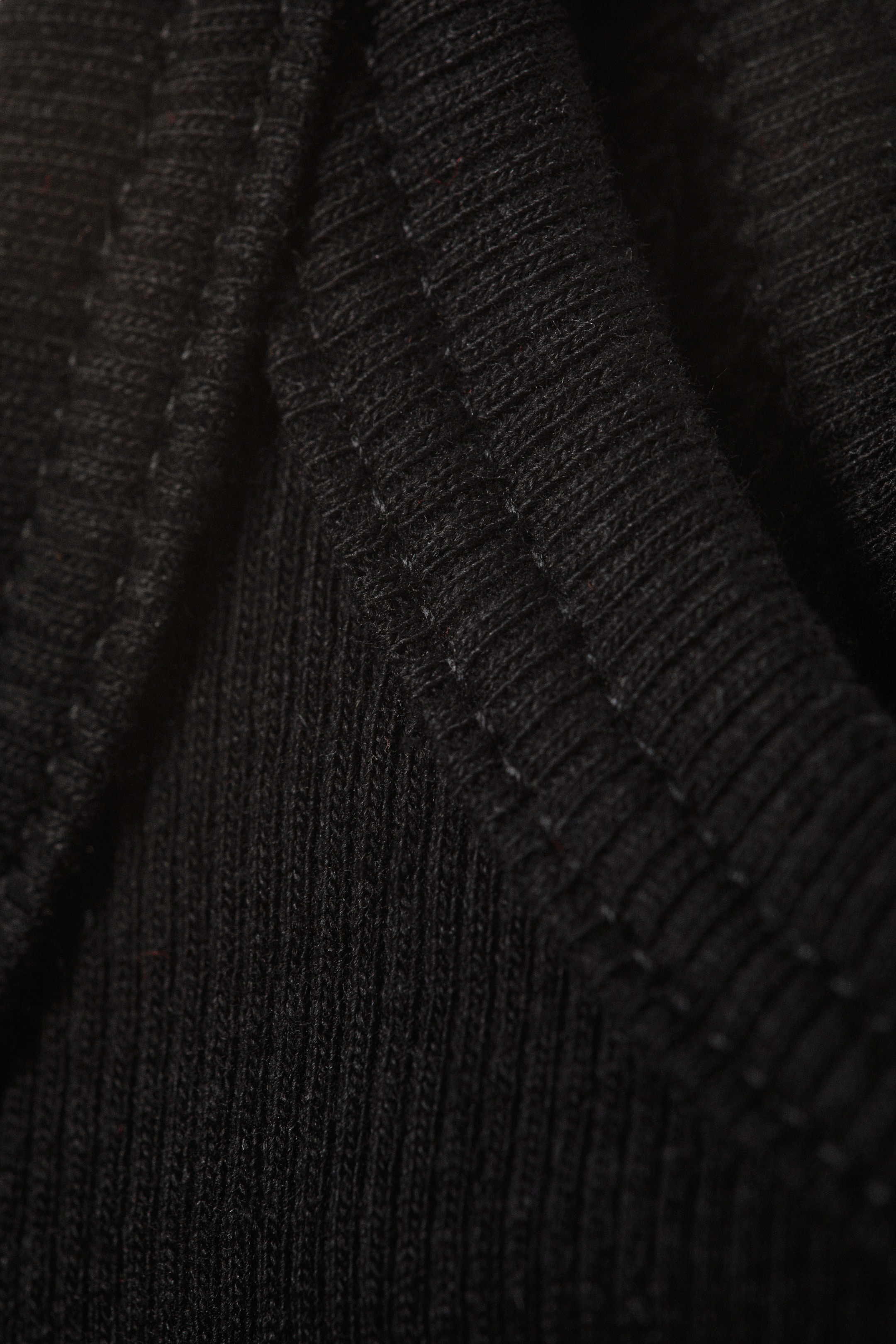 Svart - Tettsittende ribbet singlet - 1