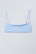 Light Blue - Scoop Neck Bikini Top - 0
