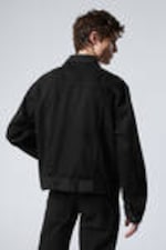 Black Rinse - Black - Relaxed Fit Denim Jacket - 7