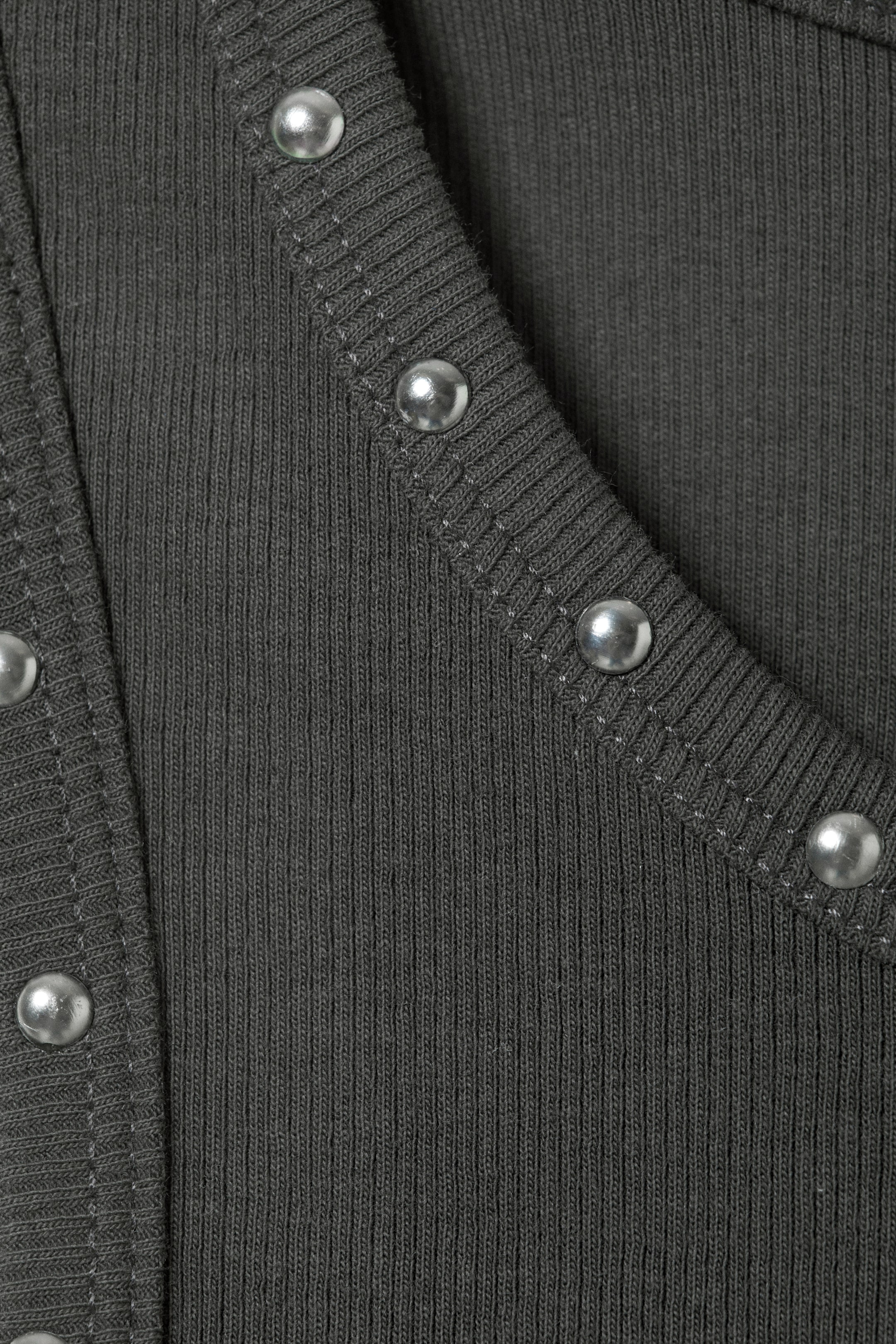 Vis større bilde: Tanktopp med nagler - Mørkegrå – nagler - DAME | H&M NO 6