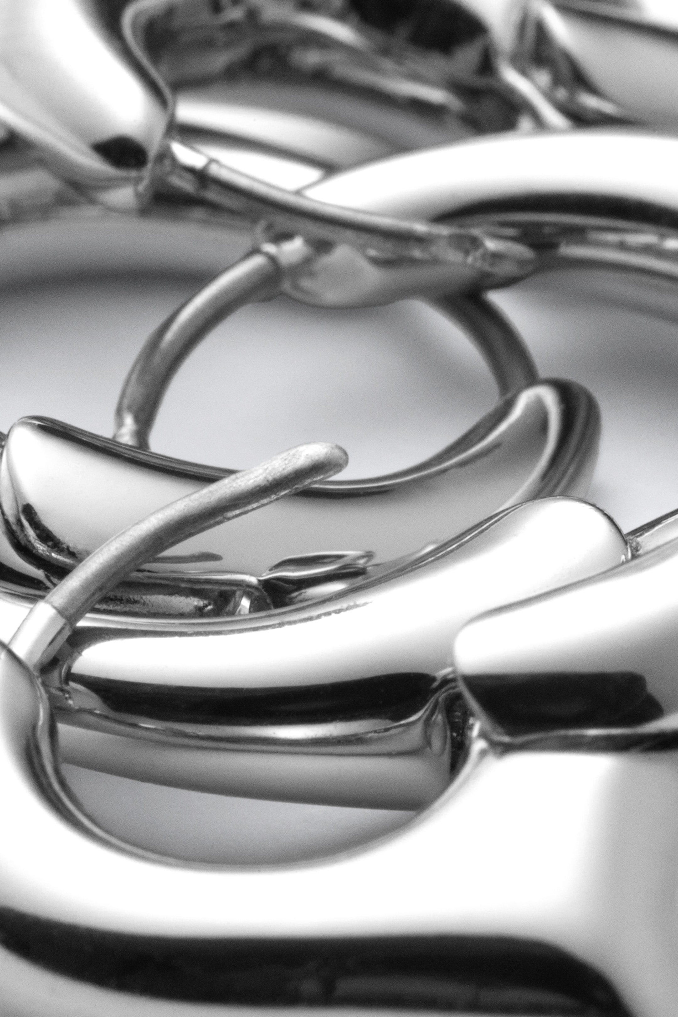 Silver - 2-Pack Softly Pointed Hoop Earrings - 2