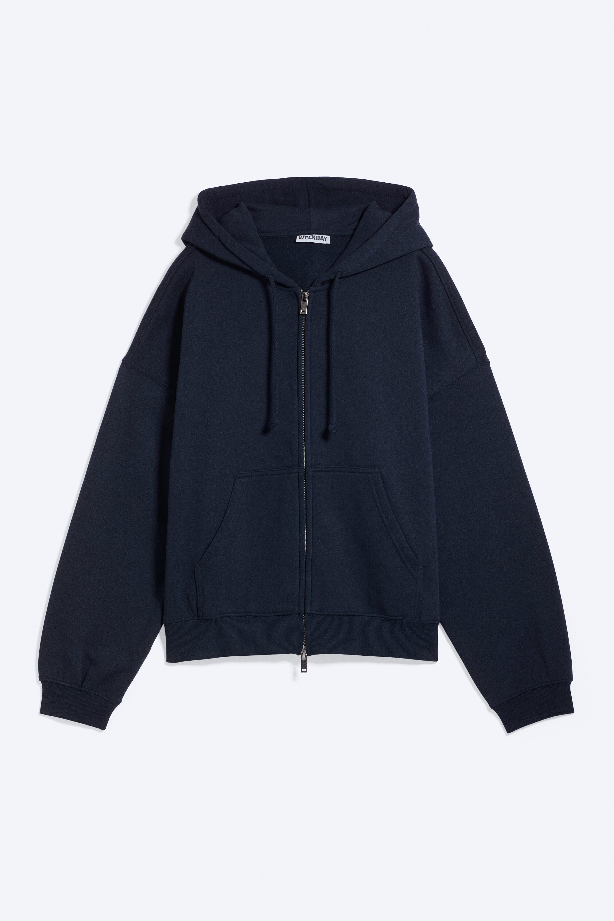 oversized heavyweight zip hoodie - Navy Blue | Weekday EU