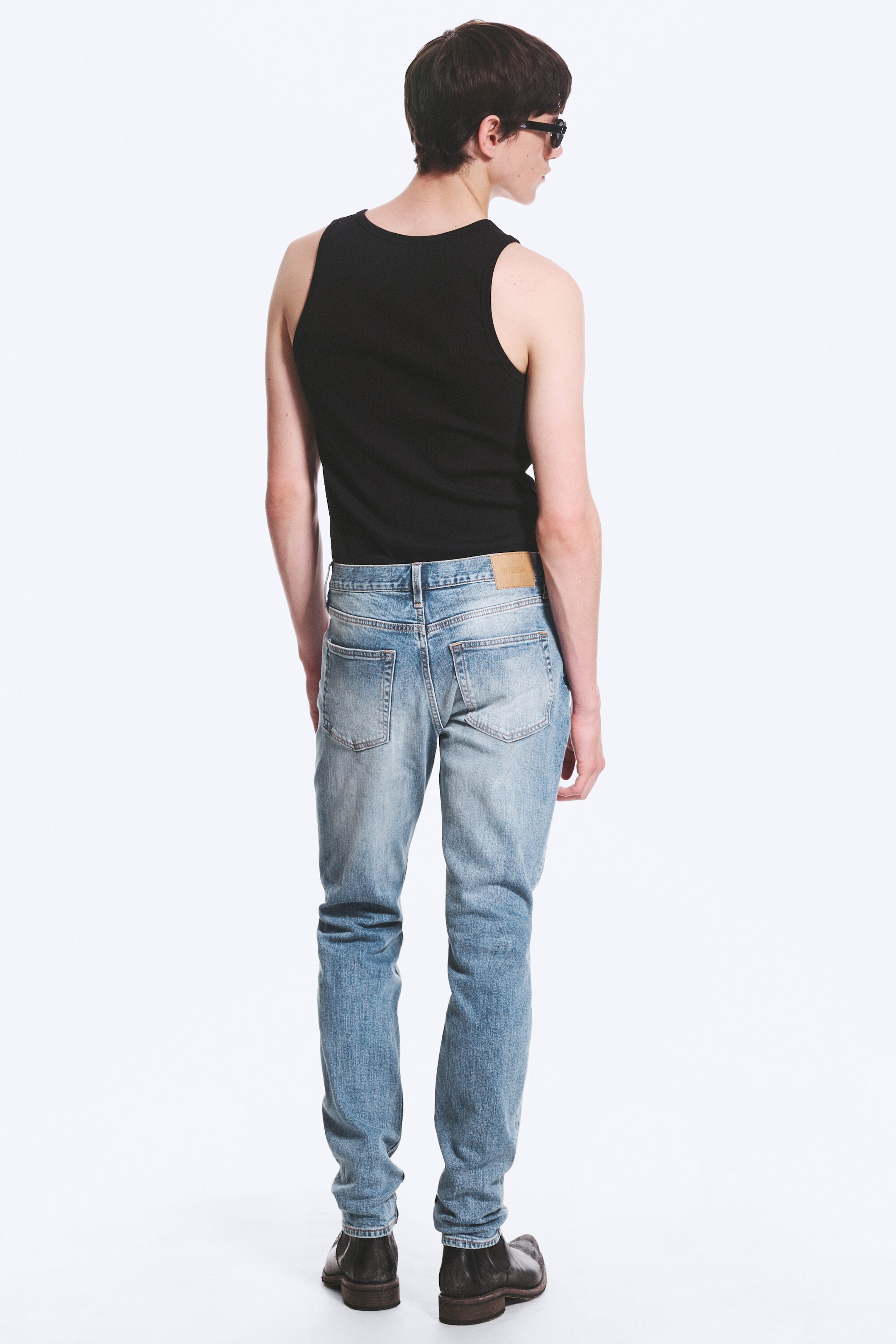 Blue Horses - Medium Blue - Orion rett slim-fit-jeans med mellomhøyt liv - 3