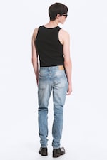 Blue Horses - Medium Blue - Orion rett slim-fit-jeans med mellomhøyt liv - 3