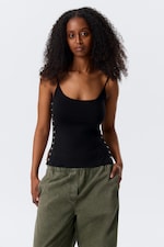 Schwarz - Zweiteiliges Bolero-Top mit Layering-Design - 1