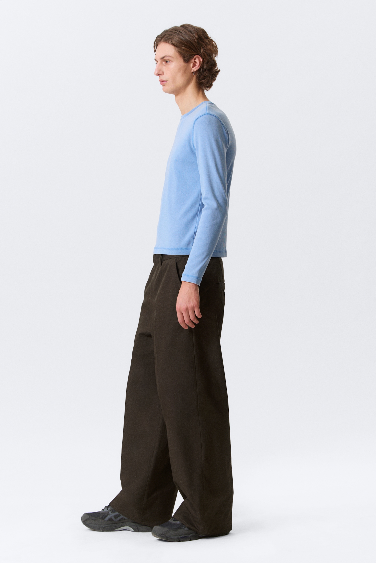 Emil Loose Fit Chino Trousers - Donkerbruin/Zwart - 3