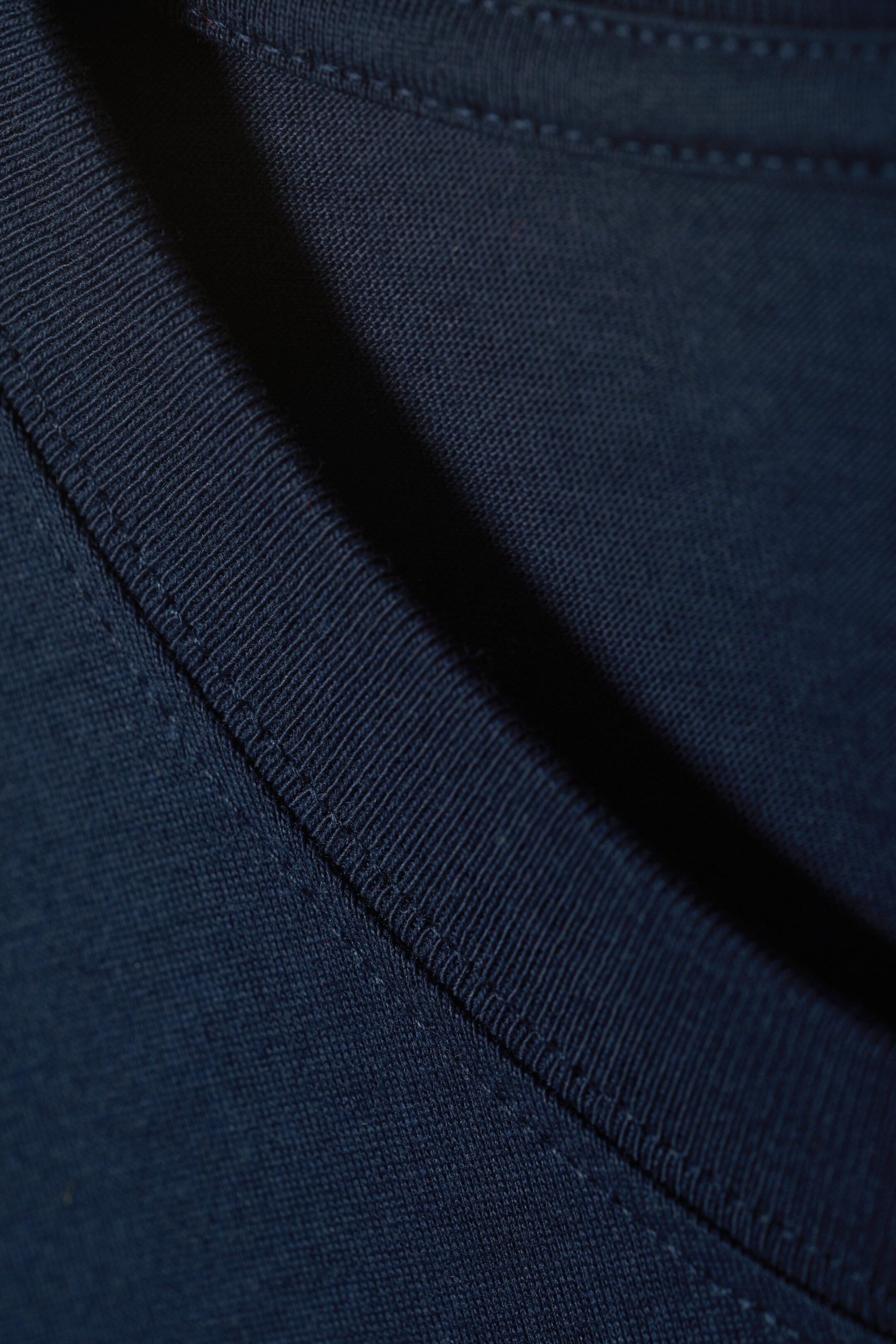 Dark Navy - Mittelschweres lockeres T-Shirt - 1