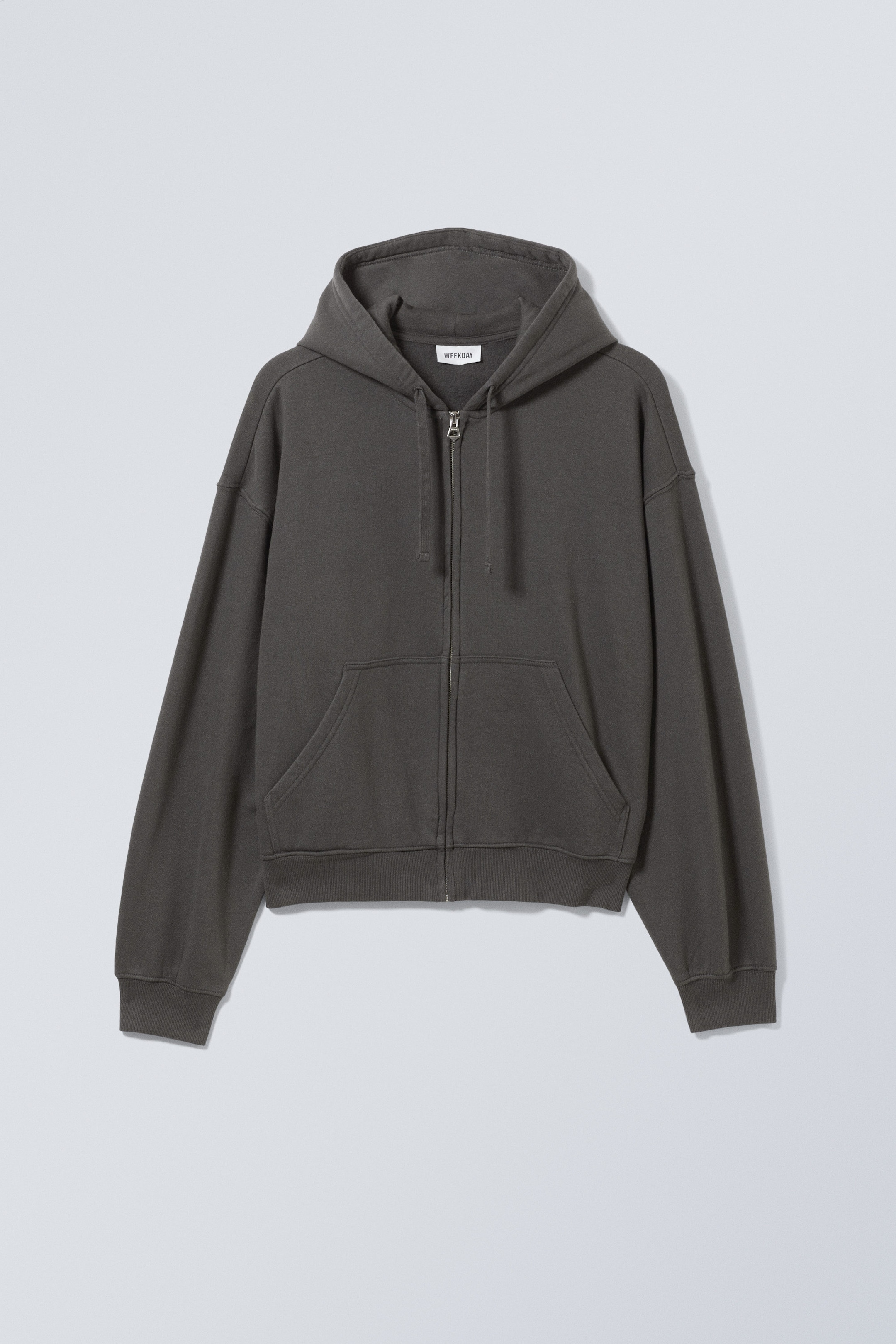 Drippy Smiling Face - Boxy Graphic Zip Hoodie - 0