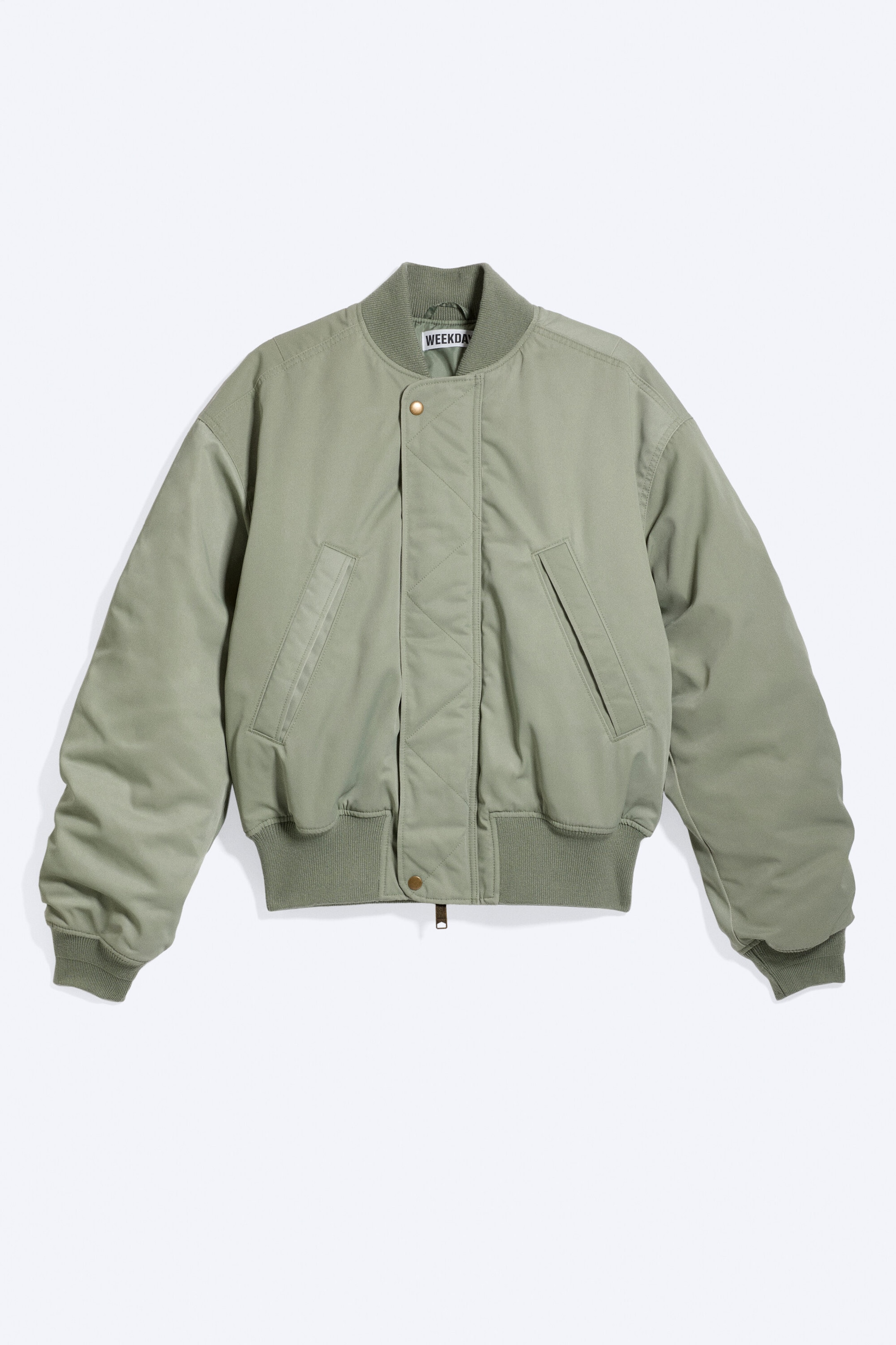 Dusty Khaki Green - Relaxed bomber jacket - 4