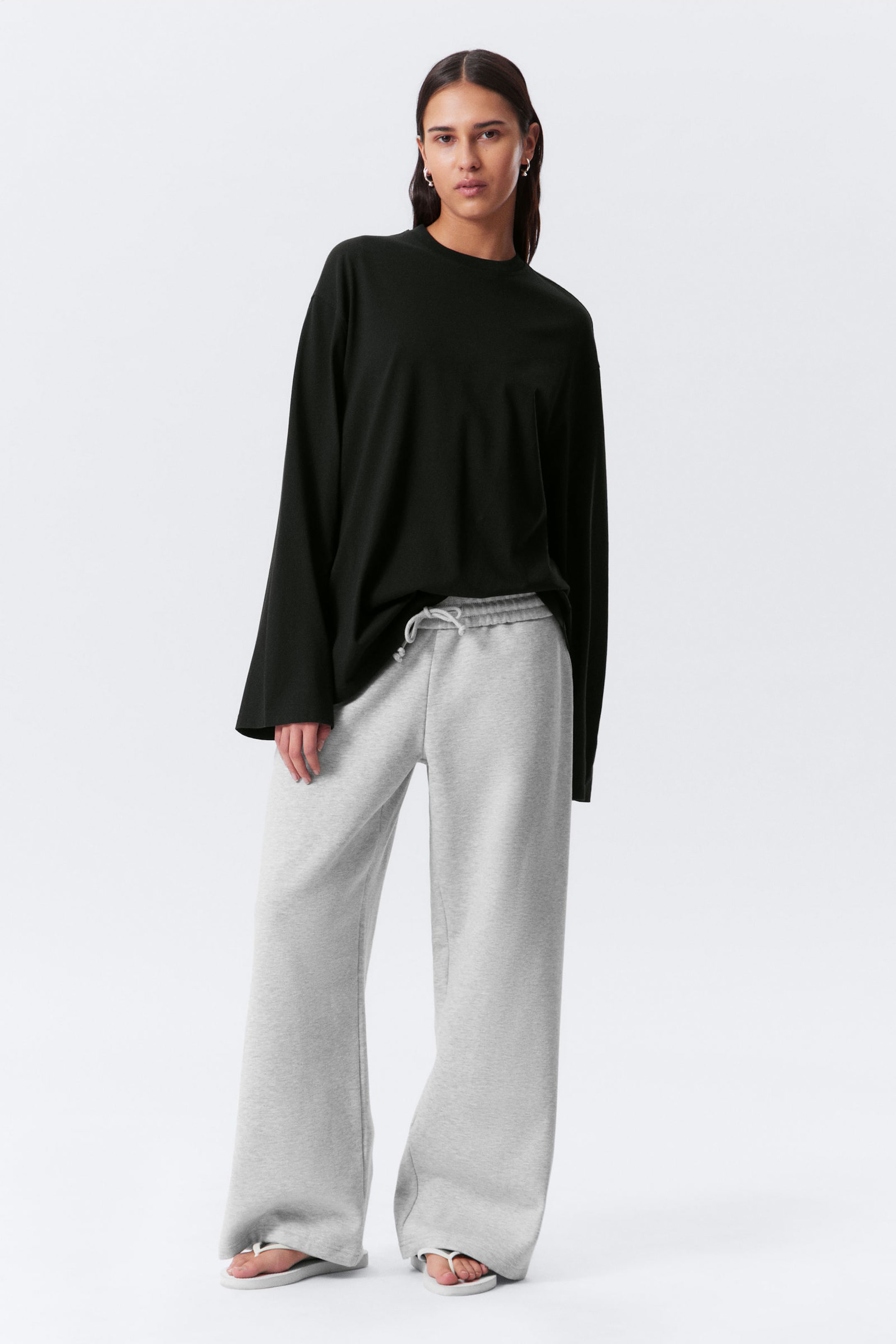 #272628 - Oversized T-shirt met lange mouwen - 2