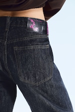 Extra Blue Rinse - Anti Unisex Low Waist Regular Straight Jeans - 8