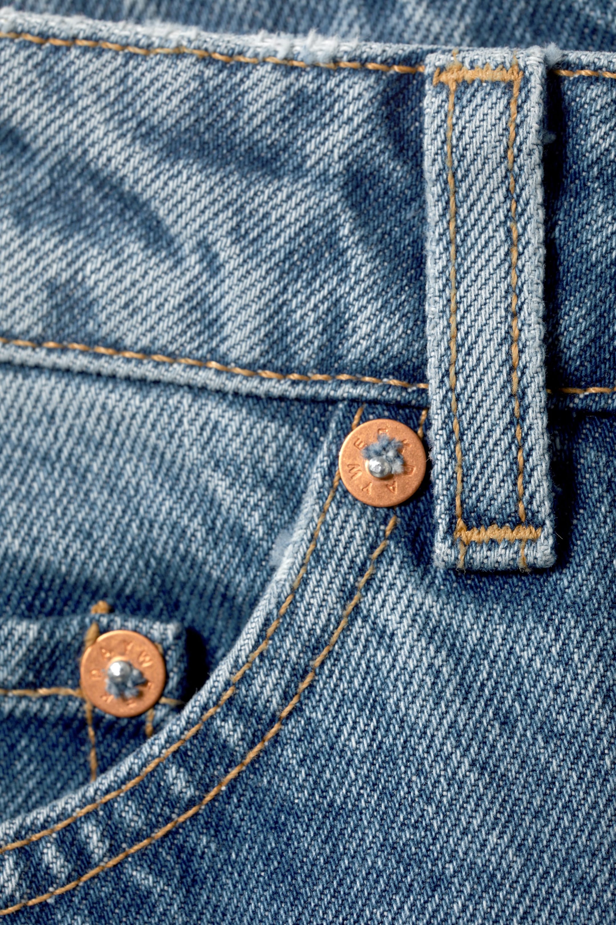 Honest Blue - Rowe Super High Waisted Regular Straight Jeans - 1
