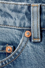 Honest Blue - Rowe Super High Waisted Regular Straight Jeans - 1