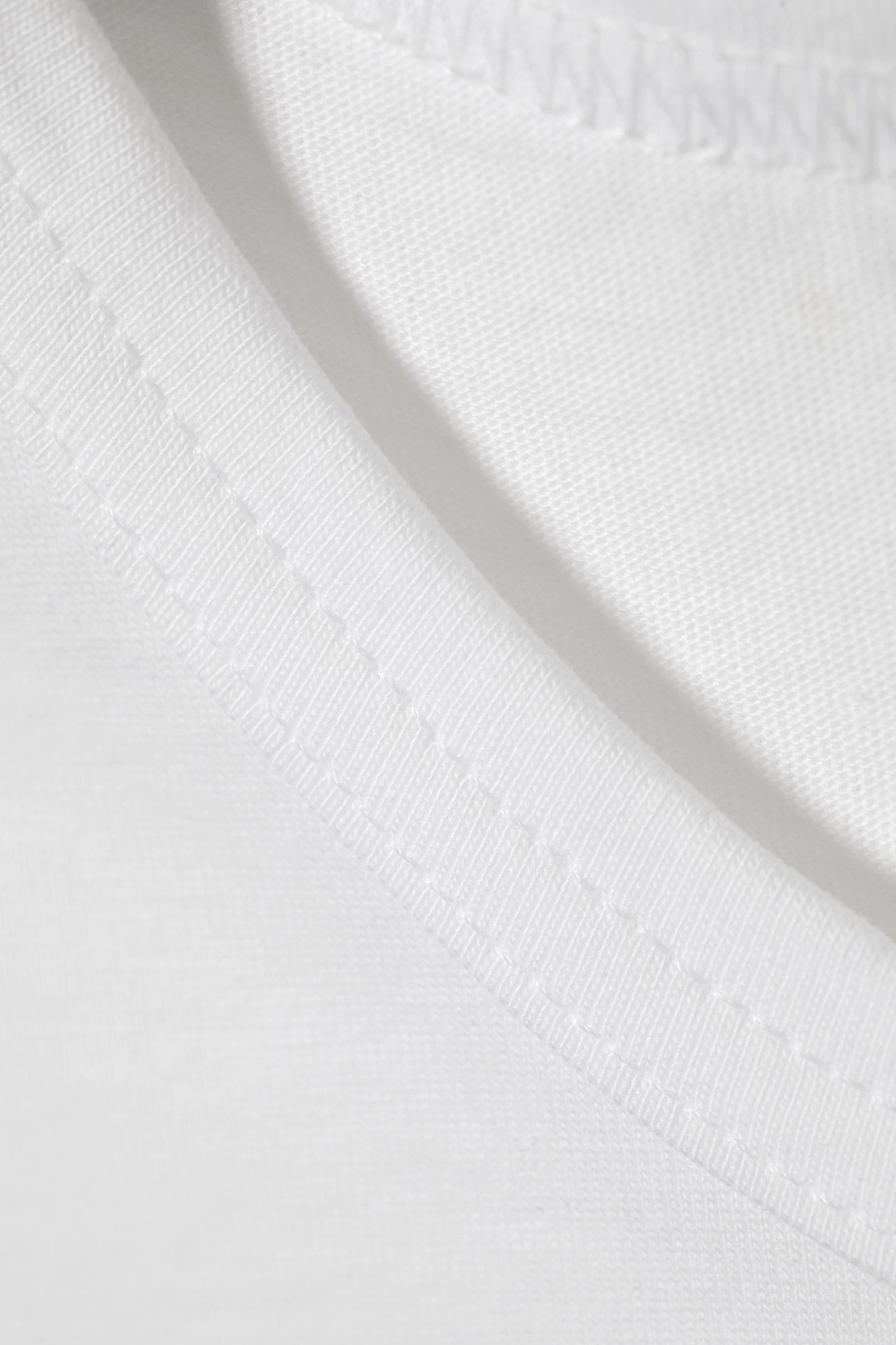 White - Wide Shoulder Fitted Tank Top - 2