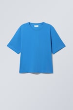 Bleu vif - T-shirt carré Perfect - 0