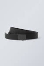 Black - Nylon Webbing Belt - 0