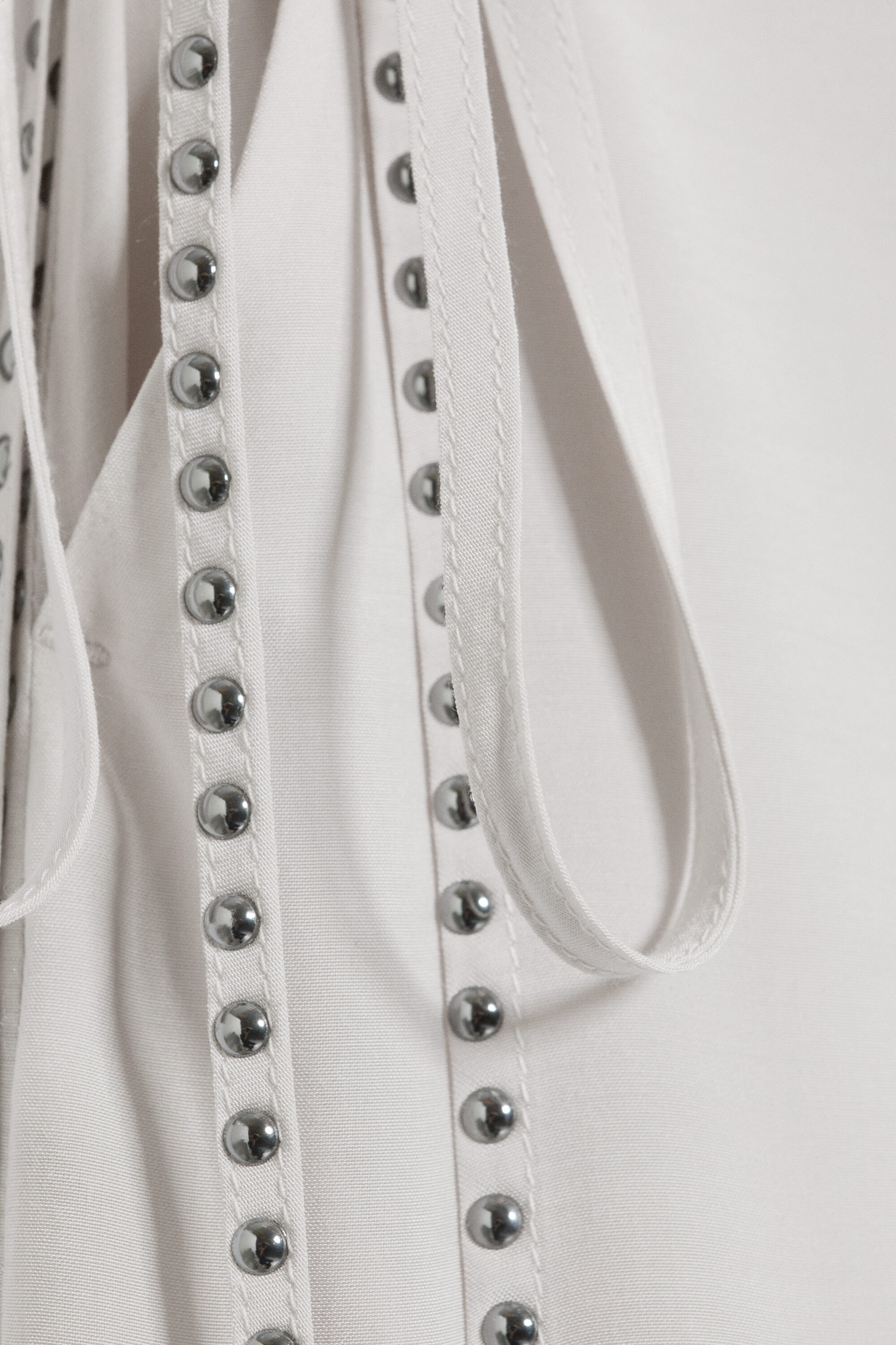 Off-white - Mid Rise Loose Studded Skirt Trousers - 5