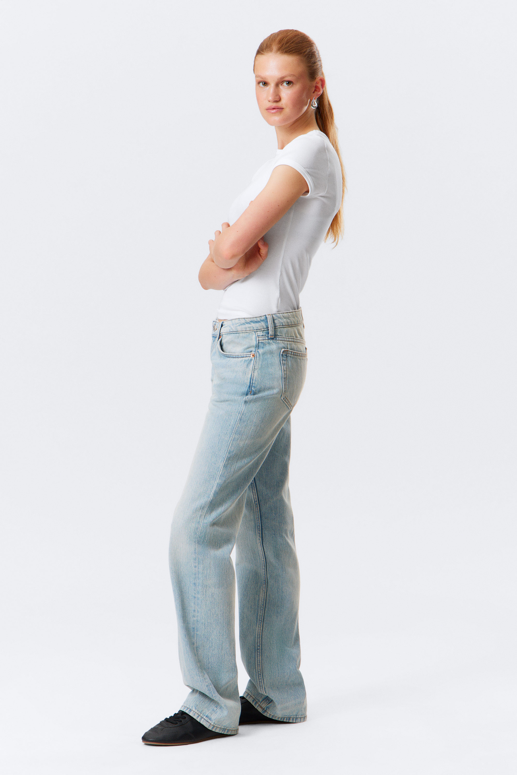 Aeon Blue - Hellblau - Arrow Low Waist Regular Straight Leg Jeans - 2