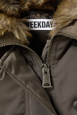 Dark Grey - Convertible Hood Bomber Vest - 7