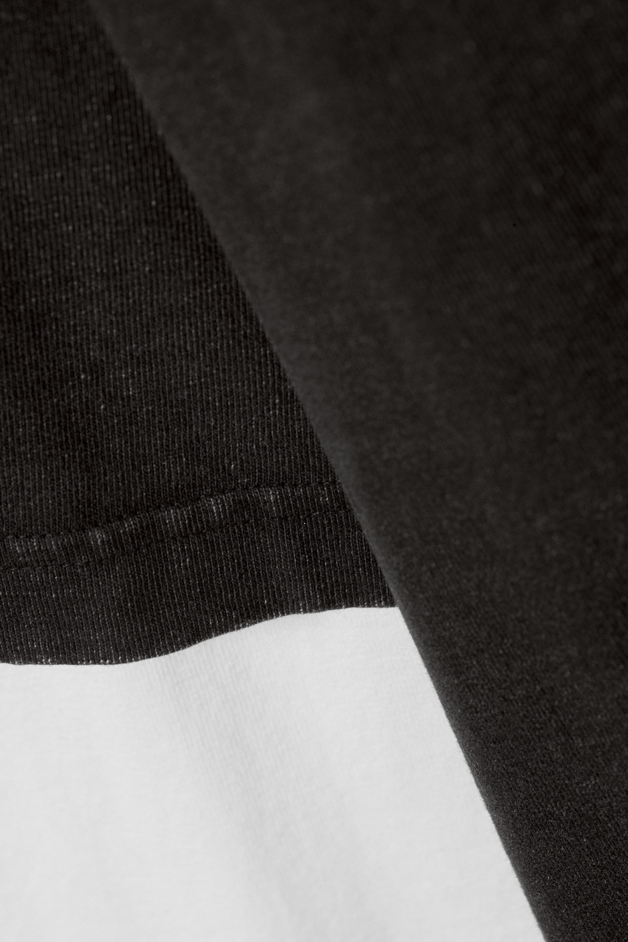Black & White - Double-Layered Cotton T-shirt - 4