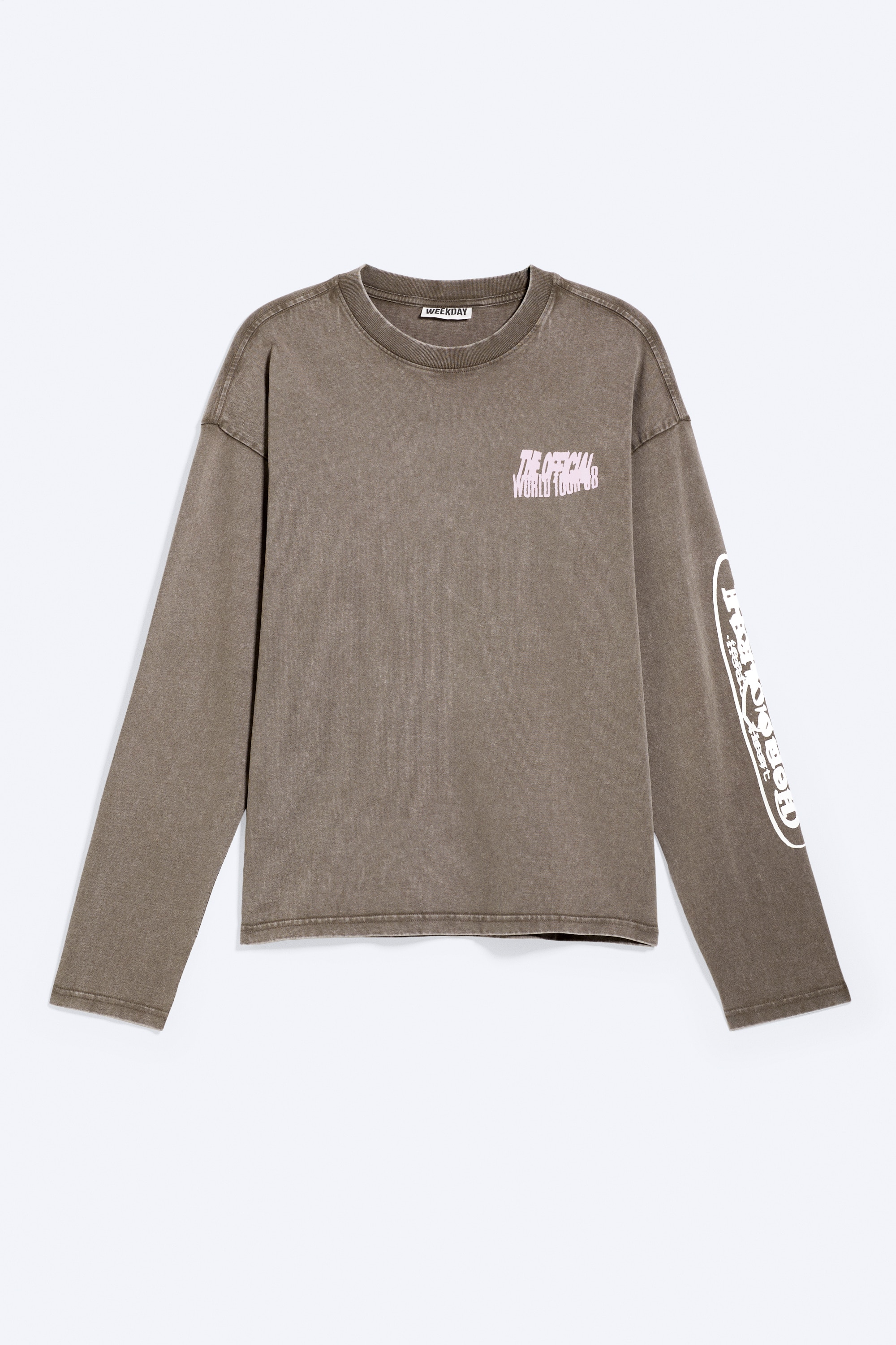 T-shirt Great boxy a maniche lunghe con grafica - Talpa scuro - Mix di loghi/Bianco - Spray Scintillante/Talpa scuro - Psichedelia/Bianco – Broken Beats/Bianco – Logo Karma/Dark Grey - Tristar