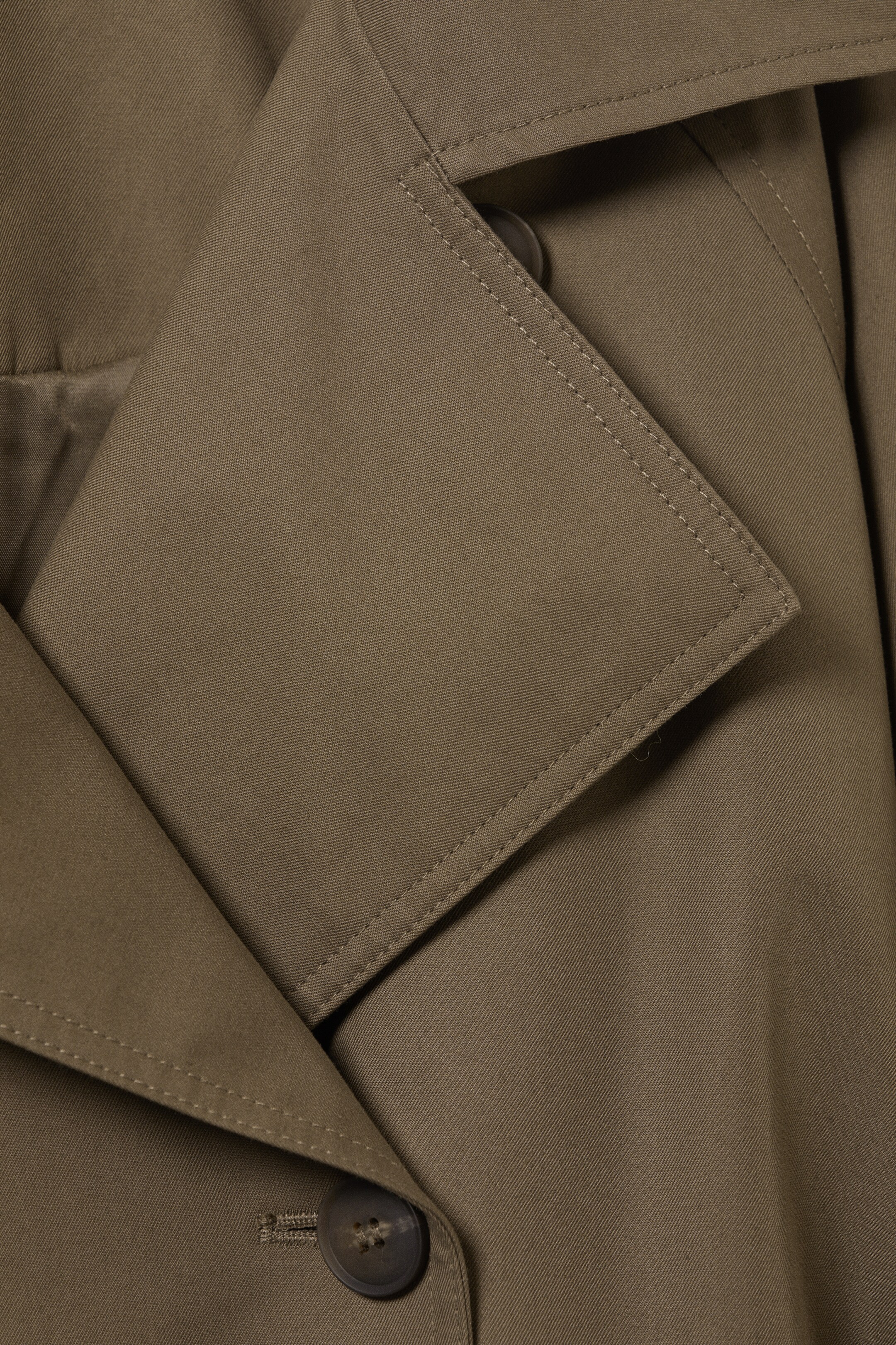 Grotere afbeelding bekijken: Oversized Double-Breasted Trench Coat - Dark Mole - DAMES | H&M BE 3