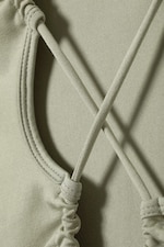Oud kakigroen - Y2K one-shouldertop - 2