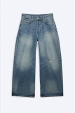 Stirrup Blue - Medium Blue - Andromeda low rise loose baggy jeans - 0