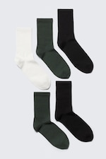 Dunkelgrün-Mix - 5er-Pack Sportsocken - 0