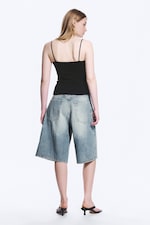 Black - 2-pack Slim V-neck Cotton Singlet - 3