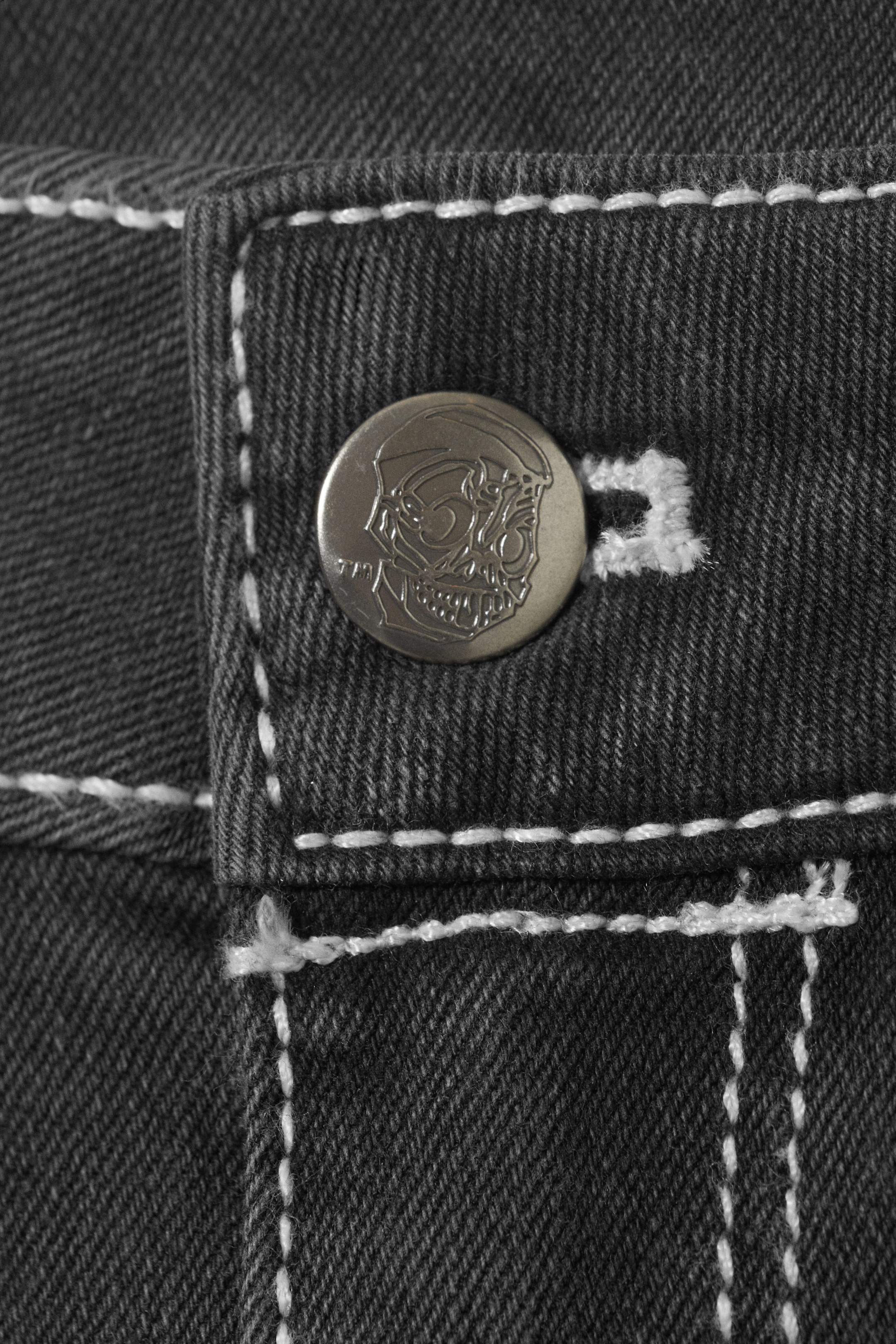 Polly Black Print - Black - Fancy Booty Bei Low Rise Skinny Bootcut Jeans - 5