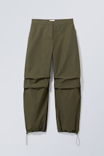 Khaki green - Nilo Parachute Trousers - 0