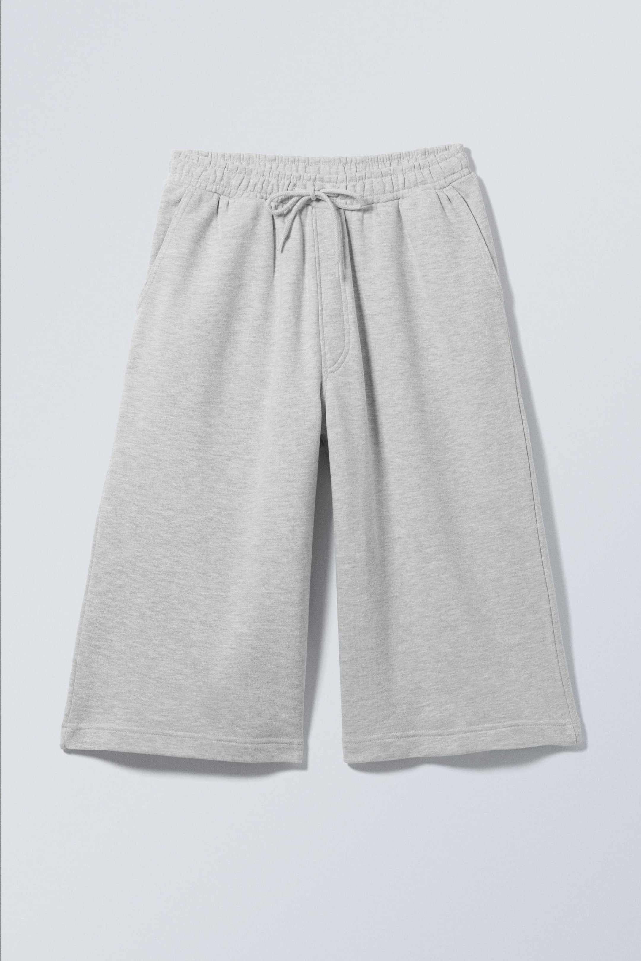 Grau meliert - Lockere Frottee-Shorts Astro - 4