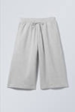 Grau meliert - Lockere Frottee-Shorts Astro - 4