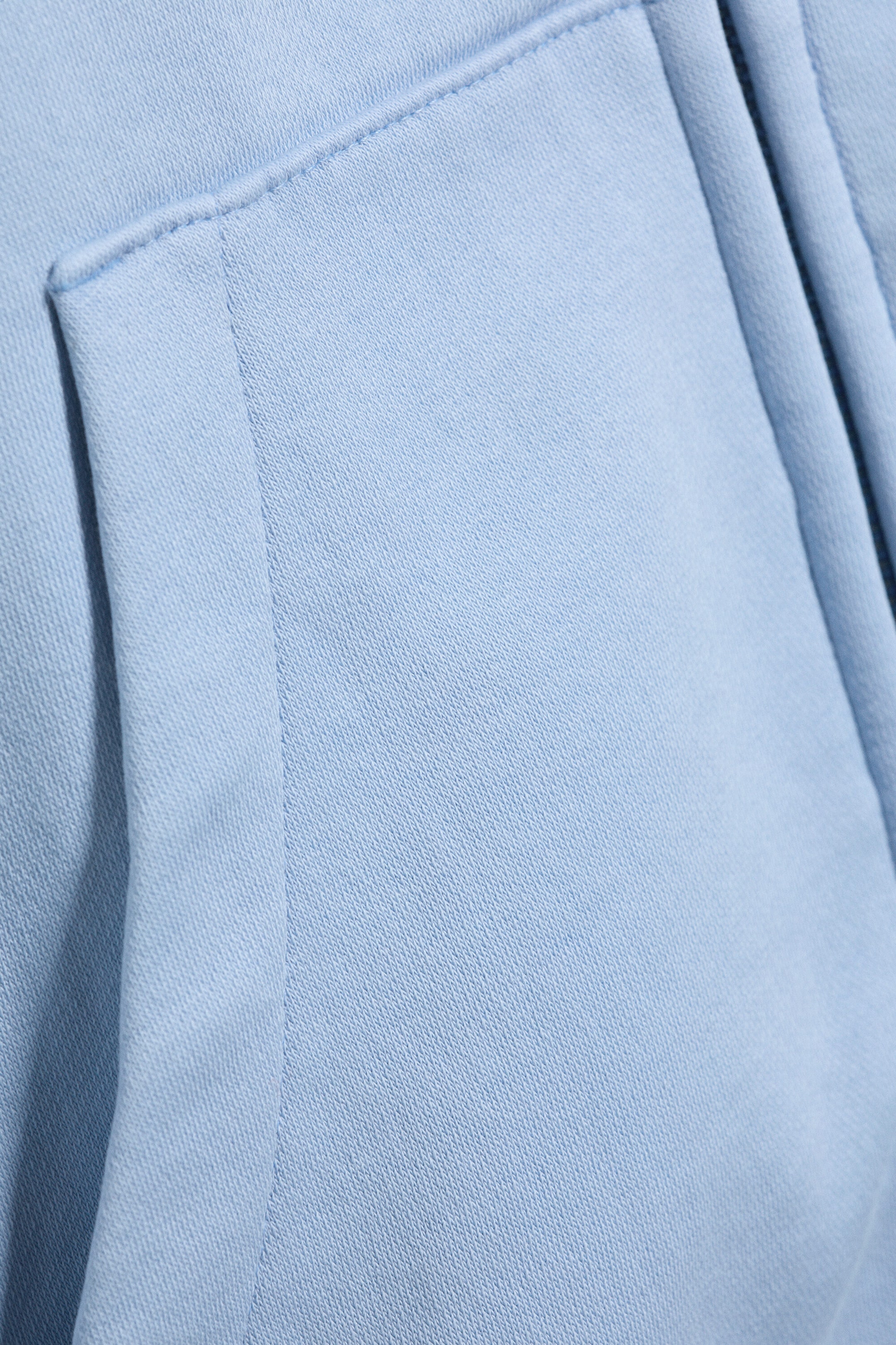Verwaschenes Hellblau - Weit geschnittener Zip-Hoodie - 5