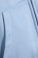 Verwaschenes Hellblau - Weit geschnittener Zip-Hoodie - 5