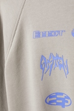 Atmosphere zacht taupe - Regular fit sweatshirt met graphic en raglanmouwen - 1