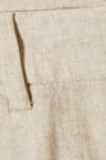 Ecru - Mid Linen Blend Suit Trousers - 5