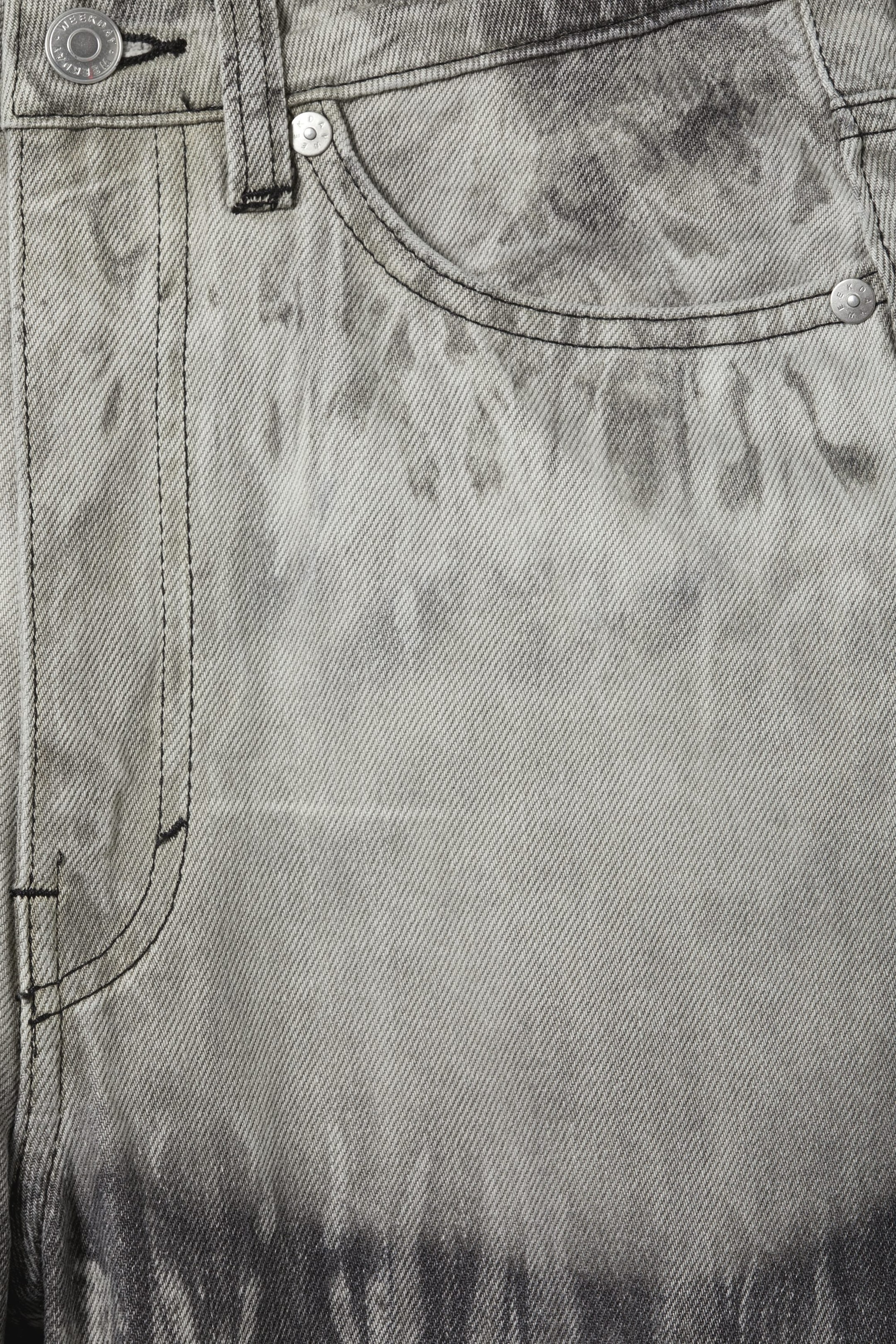 Tie-Dye - Rowe Super High Waisted Regular Straight Jeans - 1