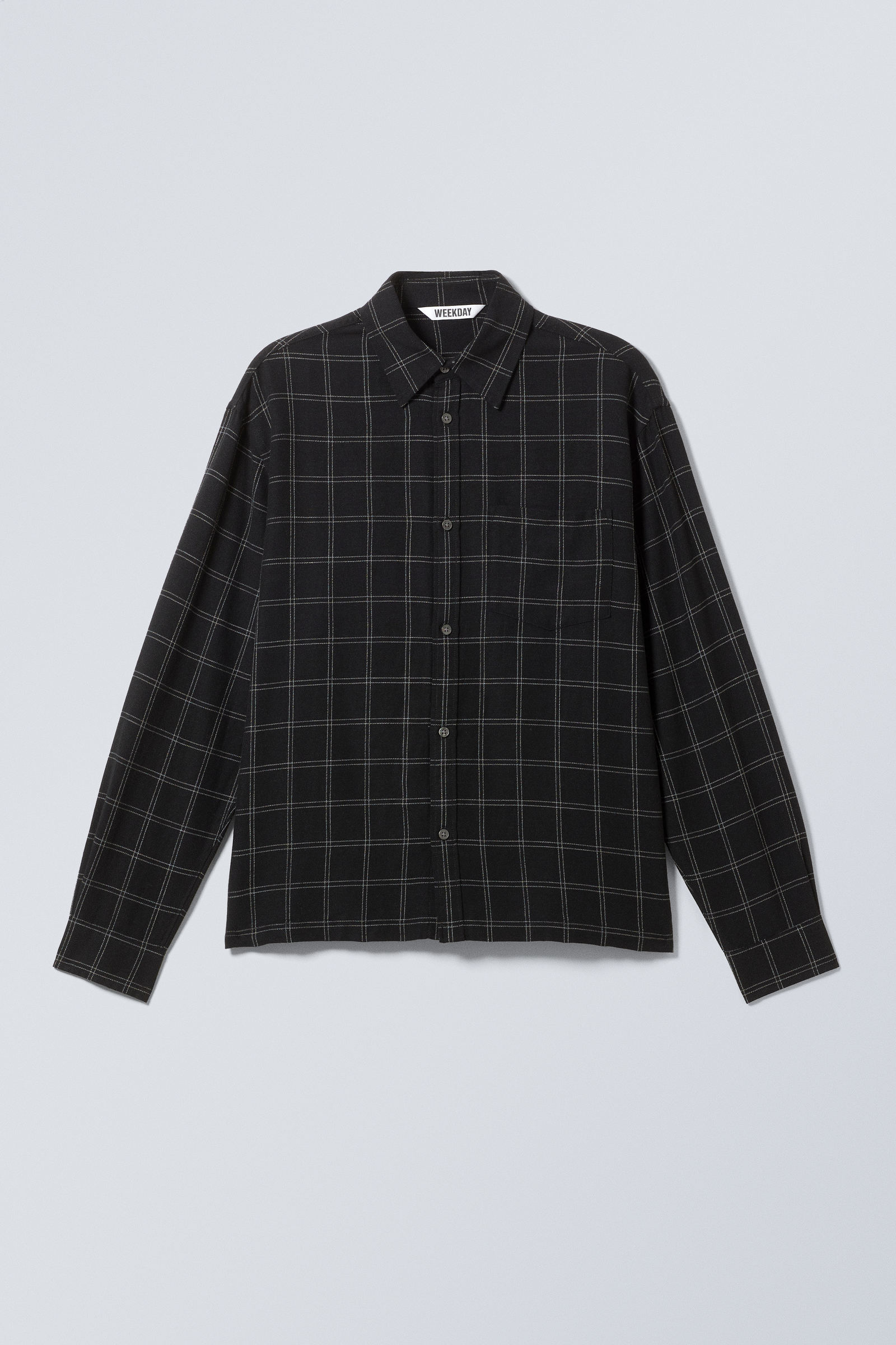 Tシャツ・カットソー IONSEOUL Chewing Checkered Linen Oversized Shirt JE1142 Rona Linen Wrinkle Oversized Fit Checkered Short Sleeve