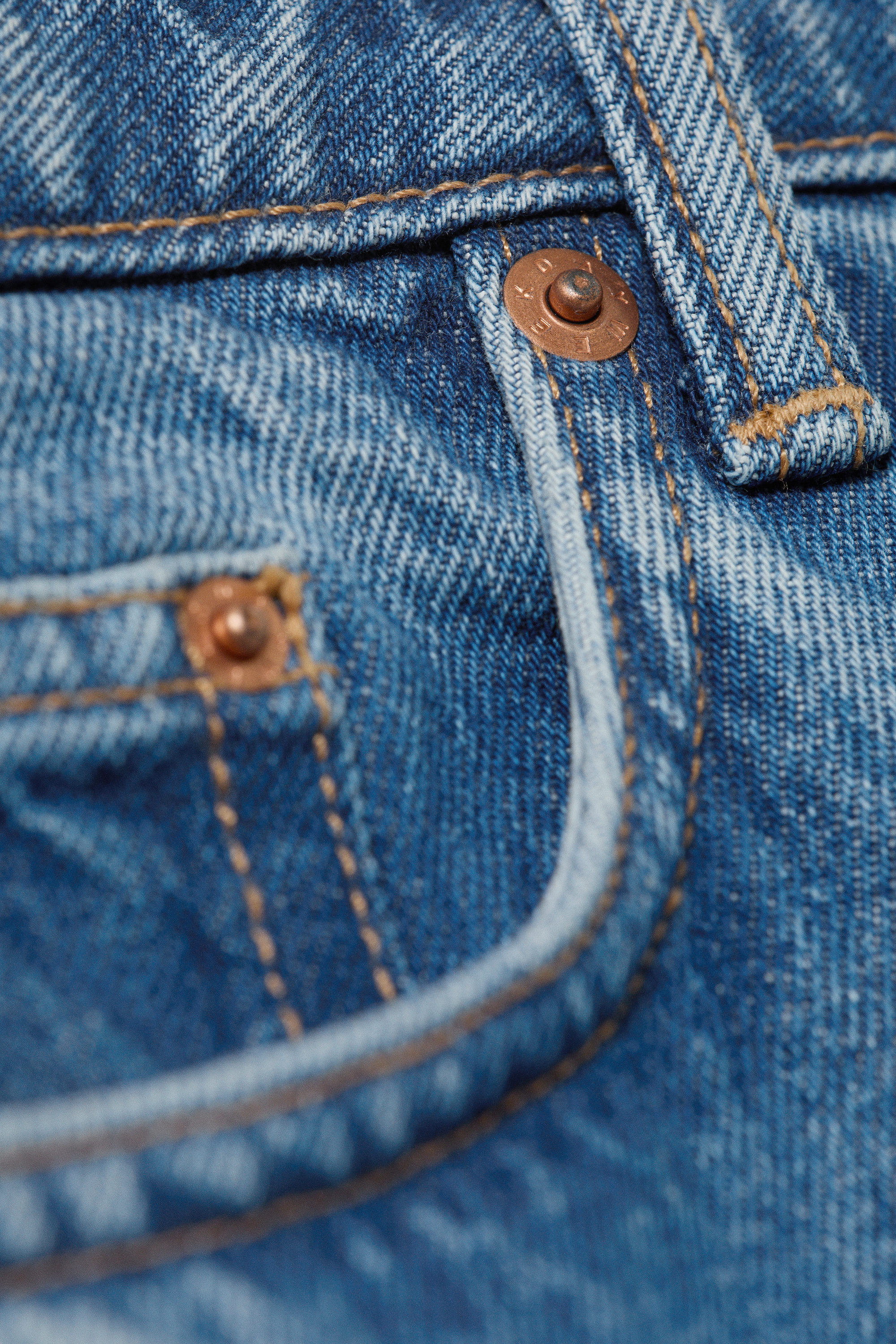 90s Blue - Medium Blue - Imoo - Hüftjeans mit weitem, lockerem Bein - 1