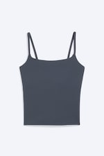 Marinblå - Sporttopp med band - 4