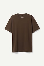 Brown - Oversized Heavyweight T-shirt - 0