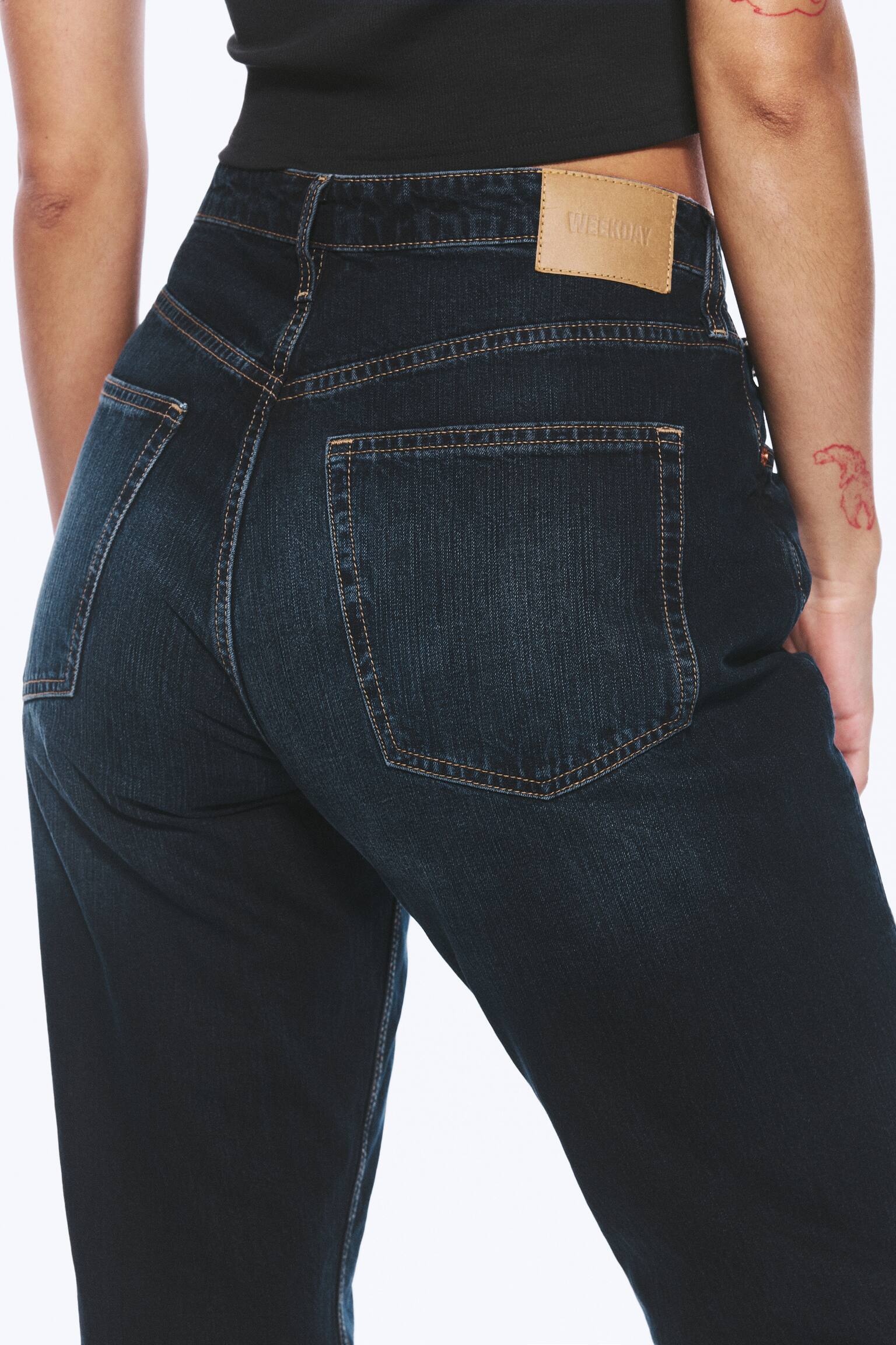 Resolute Curve High Waisted Regular Straight Jeans - Angel Blue - Dunkelblau/Second Blue - Mittelblau/Tuned Black - Schwarz - 4