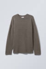 Dark Mole - Eloise Oversized Wool Sweater - 0
