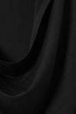 Black - Draped Hooded Sleeveless Lyocell Top - 5