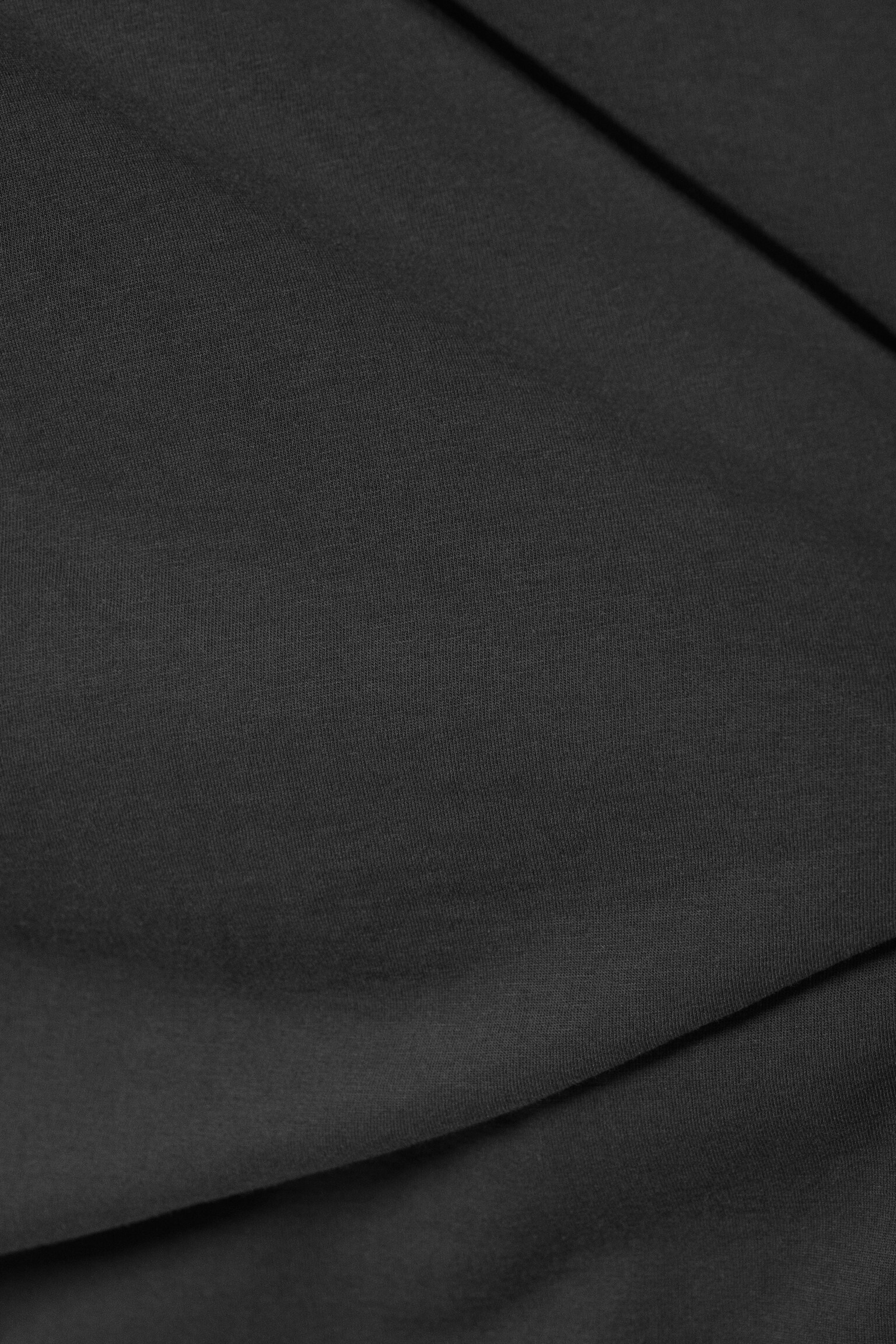 Top sem mangas drapeado de algodão - Cinzento escuro - 2
