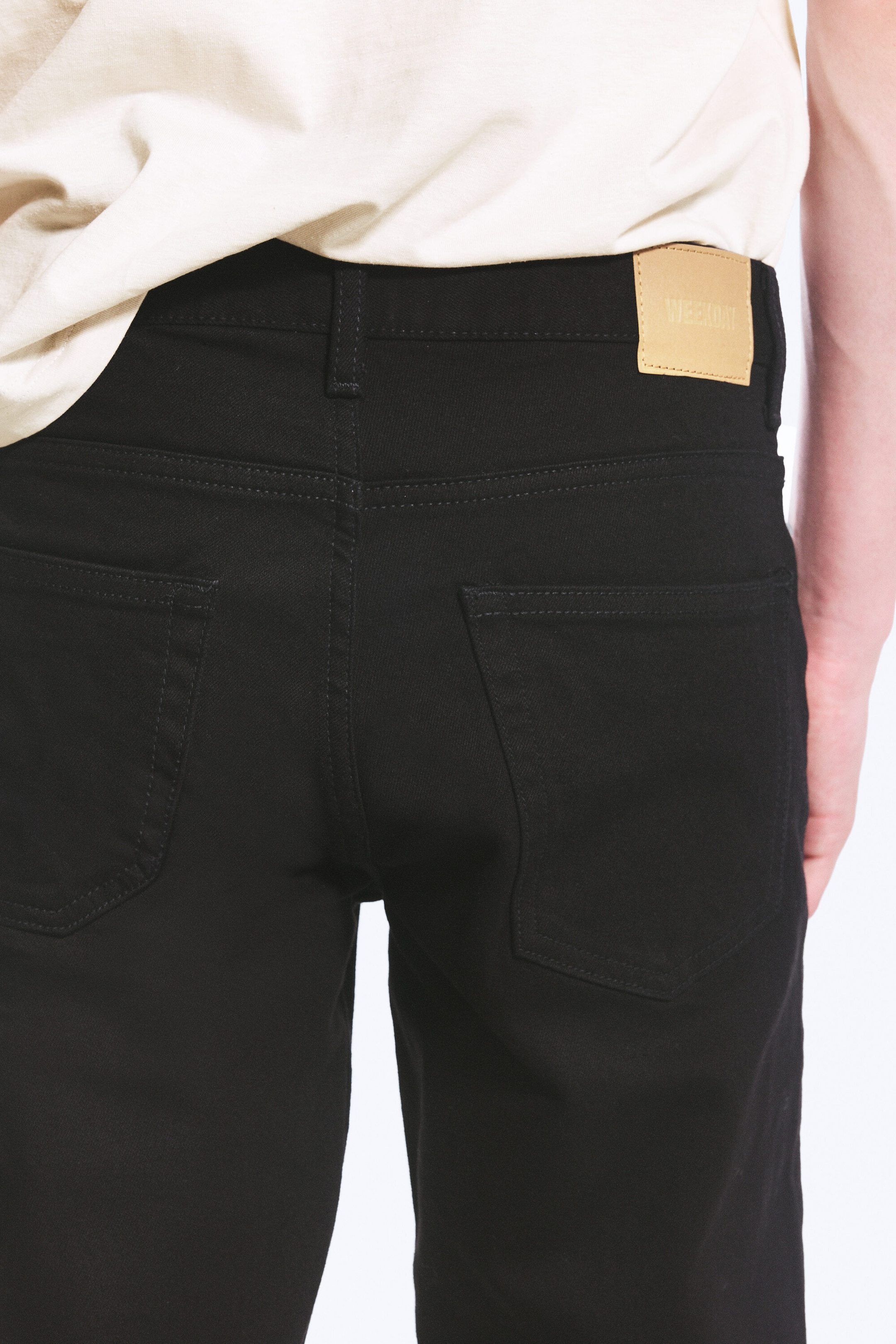 Almost Black - Schwarz - Sunday Mid Waist Slim Tapered Jeans - 4
