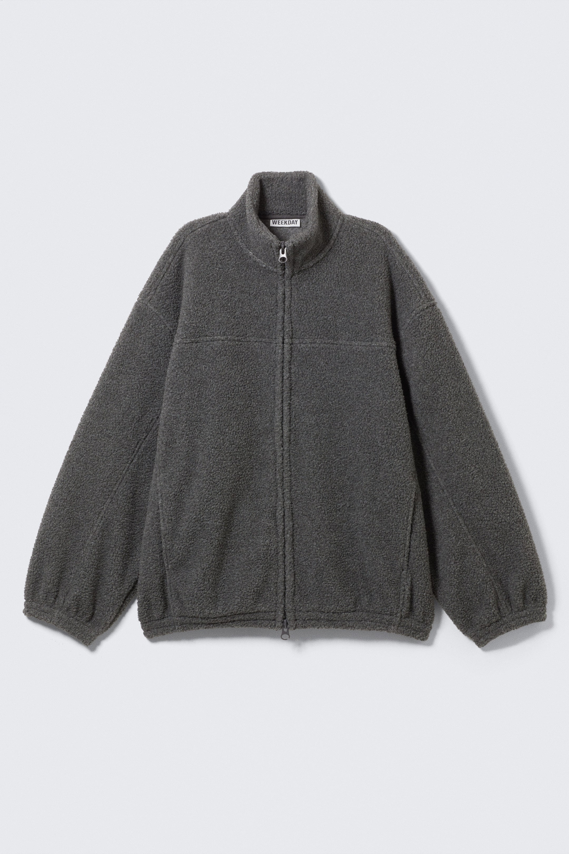 Dark Grey Melange - Fleece Zip Jacket - 1
