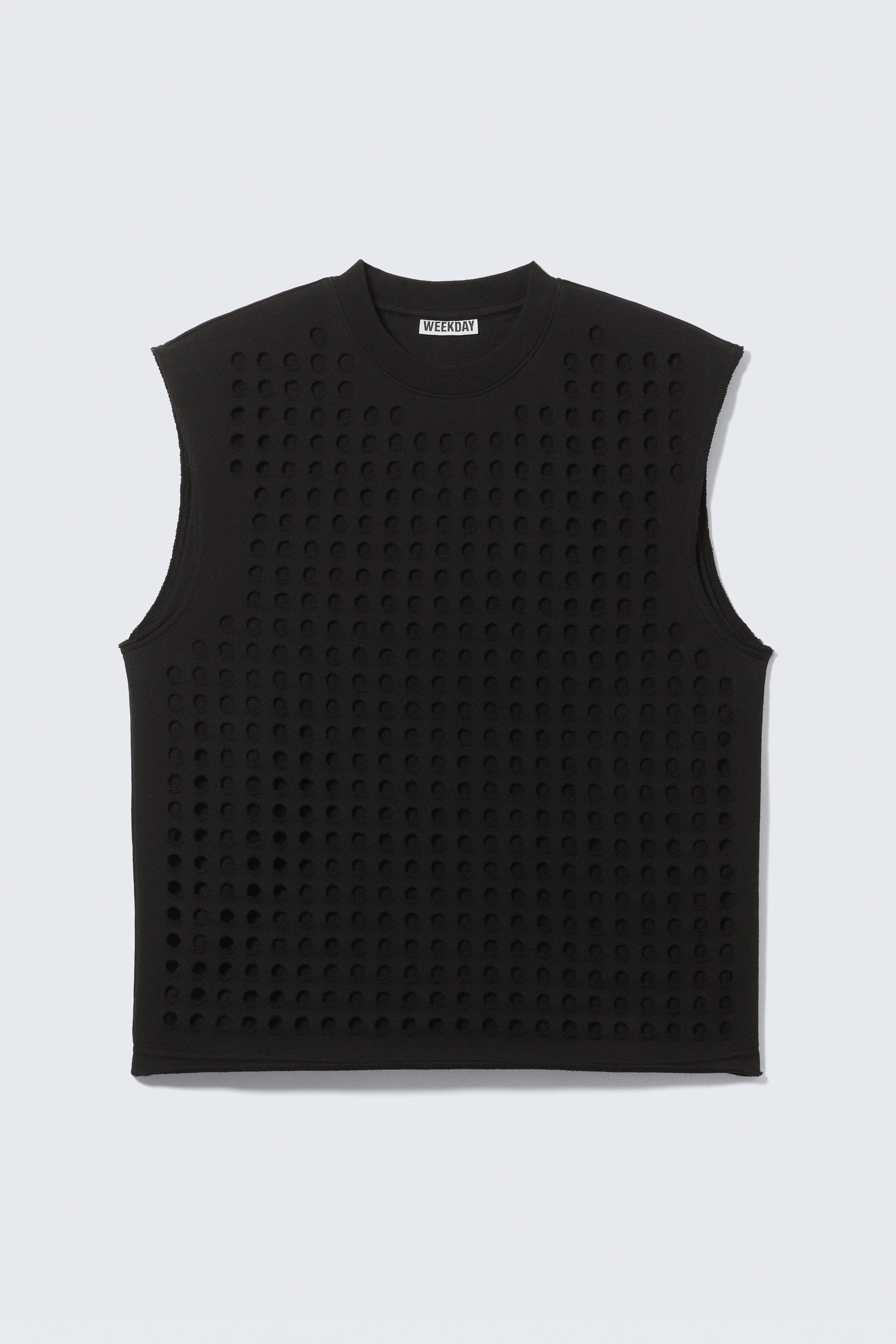 rael kade laser cut tank top - Black | Weekday GB